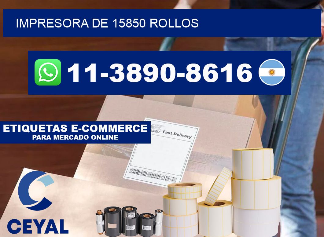 impresora de 15850 rollos