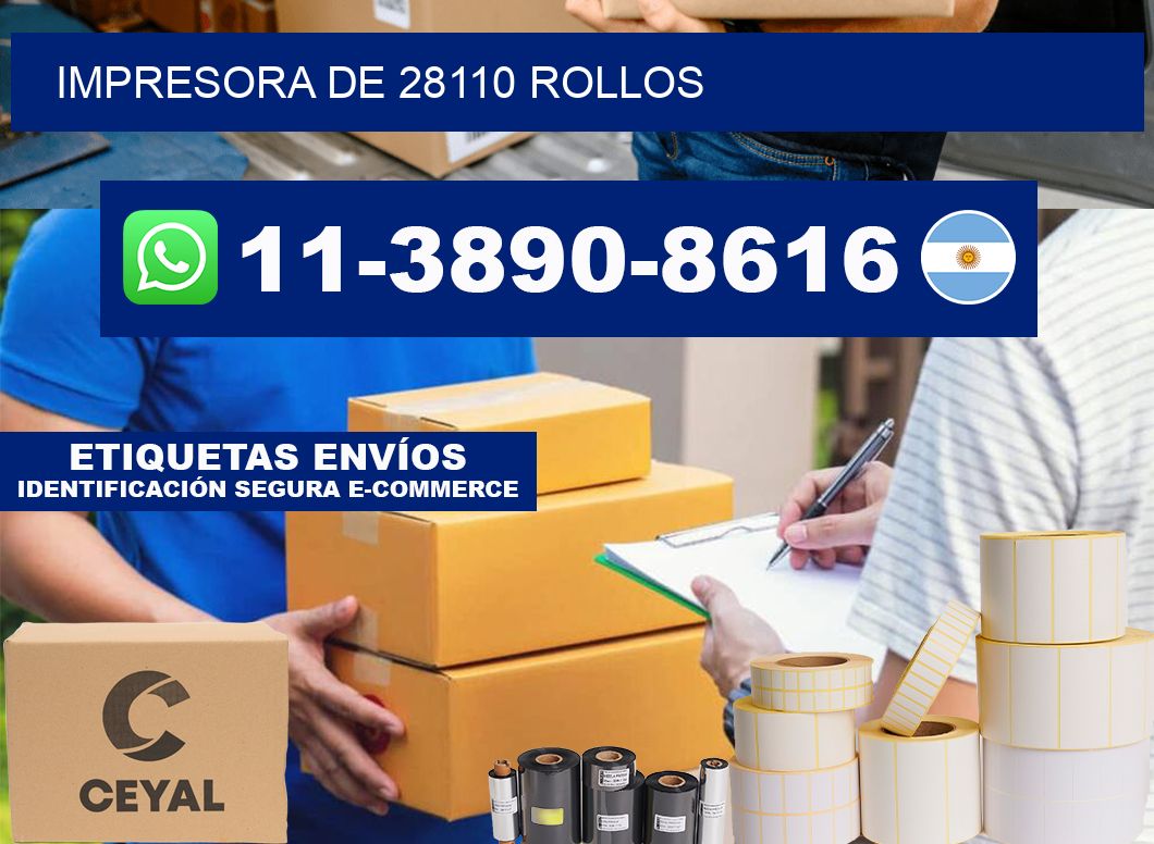 impresora de 28110 rollos