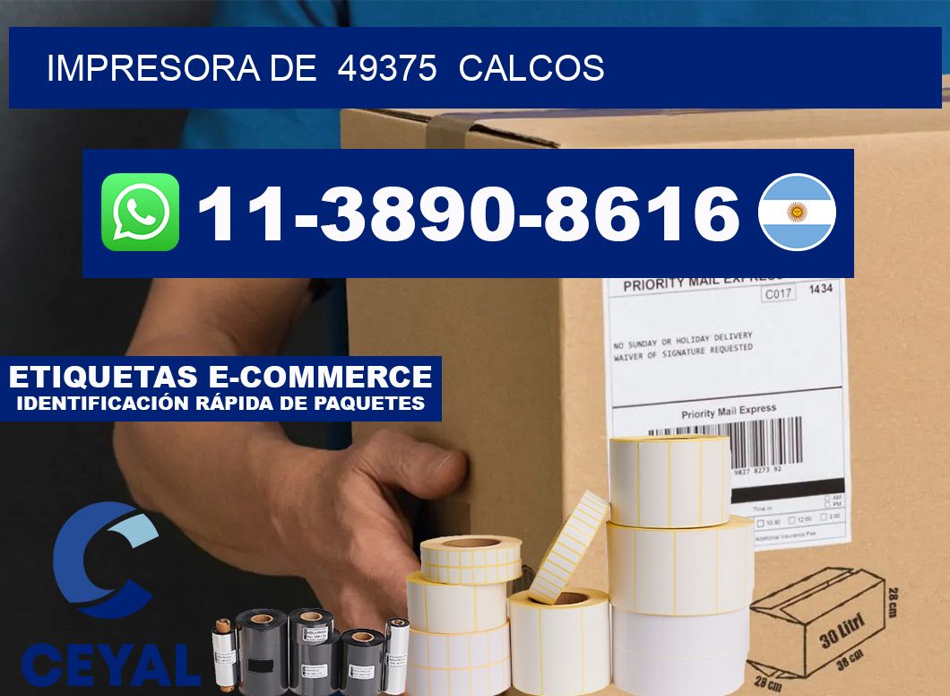 impresora de  49375  calcos