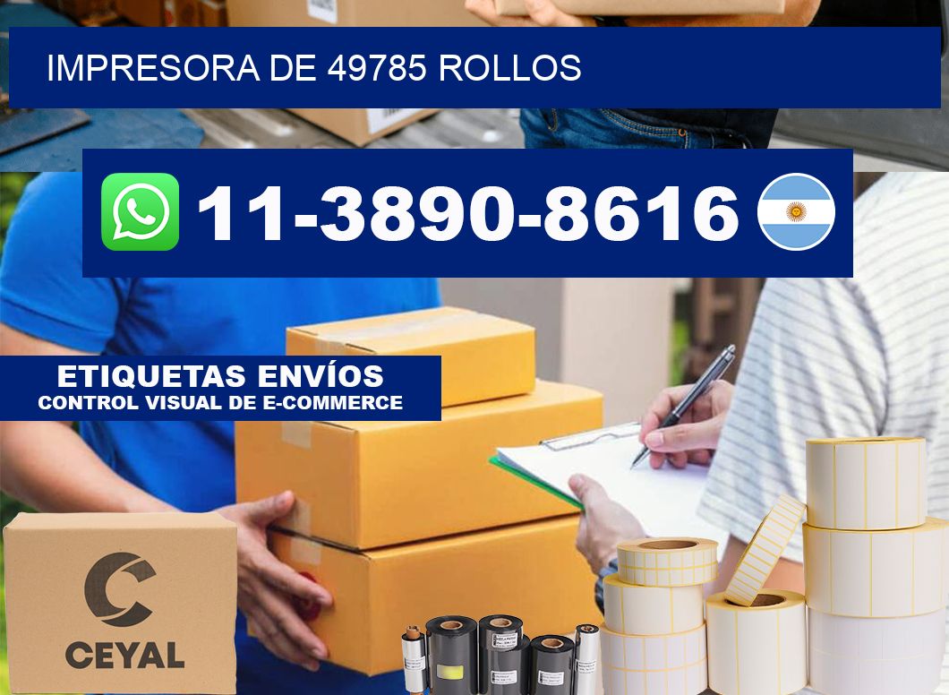 impresora de 49785 rollos