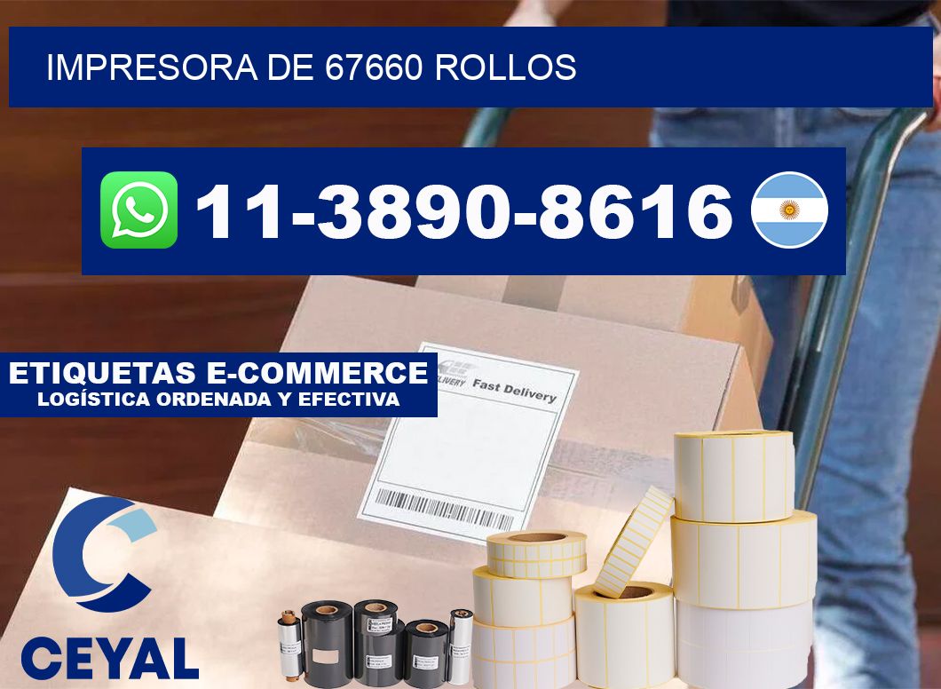 impresora de 67660 rollos