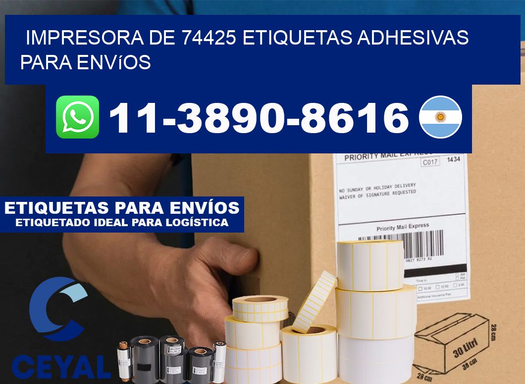 impresora de 74425 etiquetas adhesivas para envíos