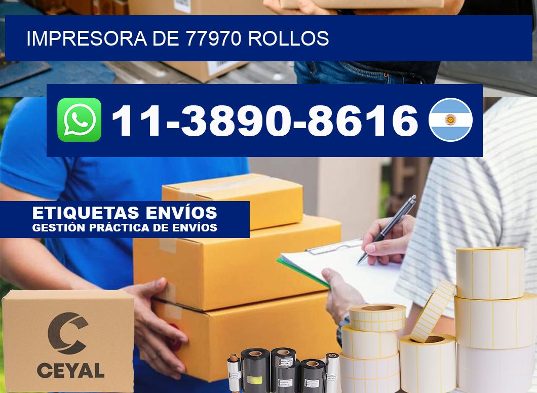 impresora de 77970 rollos