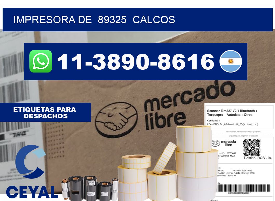 impresora de  89325  calcos