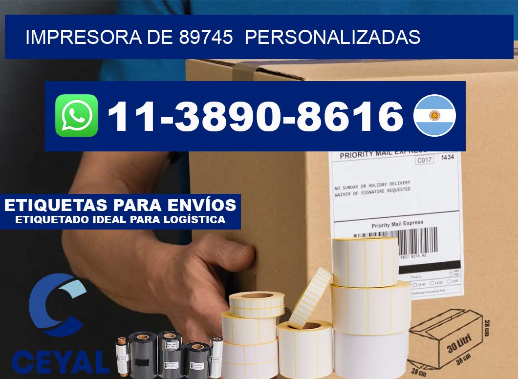 impresora de 89745  personalizadas