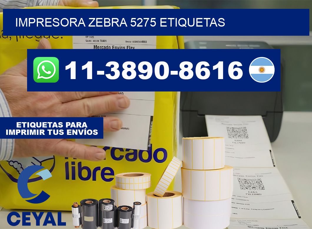 impresora zebra 5275 etiquetas