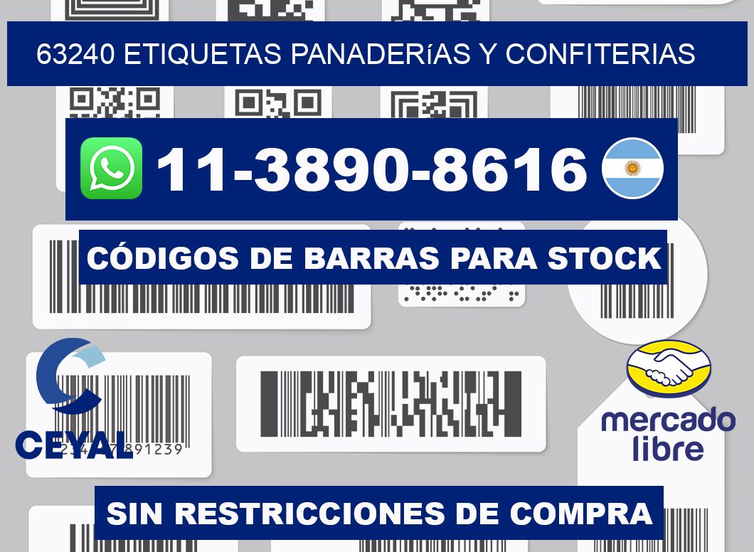 63240 etiquetas panaderías y confiterias