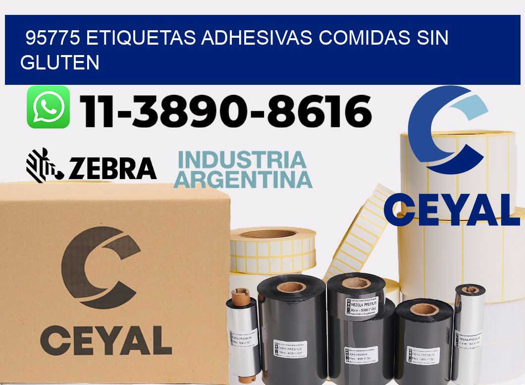 95775 etiquetas adhesivas comidas sin gluten