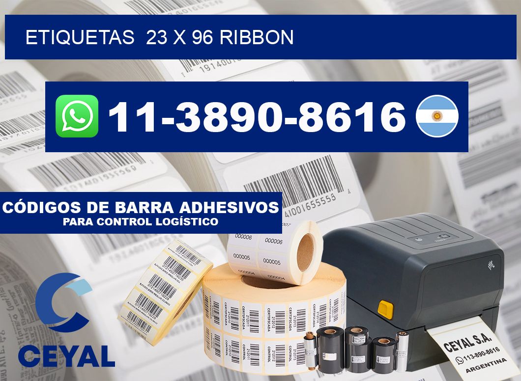 Etiquetas  23 x 96 ribbon