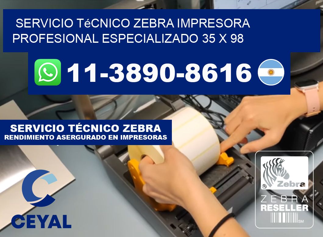 Servicio Técnico Zebra Impresora Profesional Especializado 35 x 98