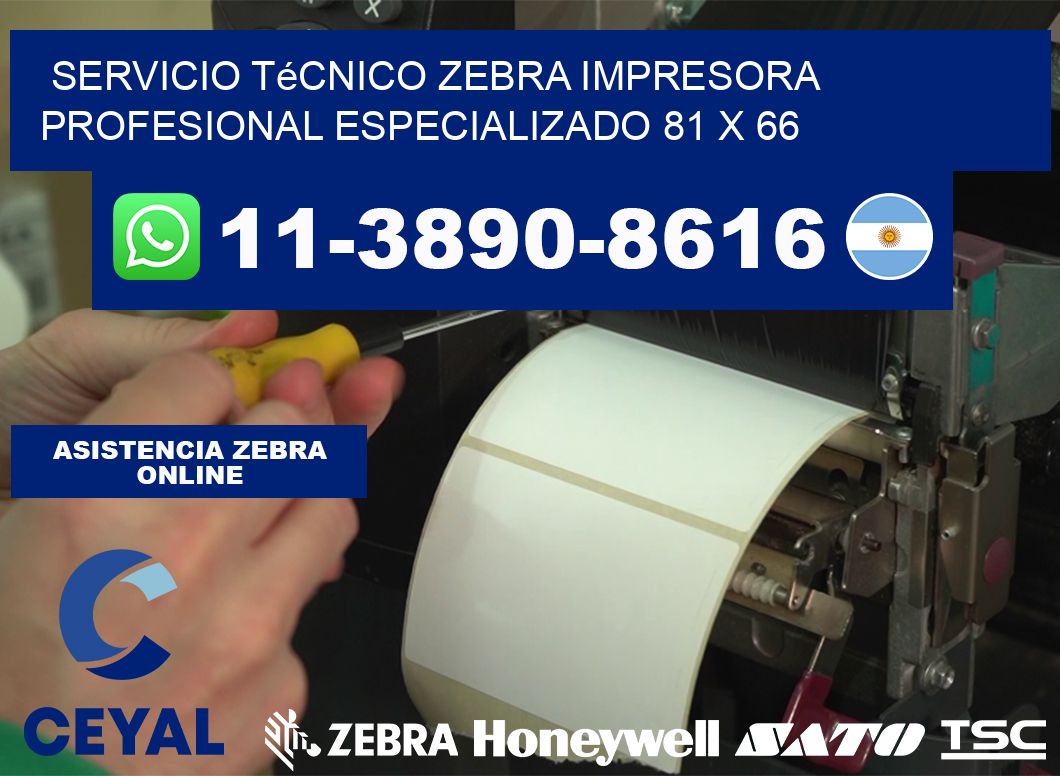 Servicio Técnico Zebra Impresora Profesional Especializado 81 x 66
