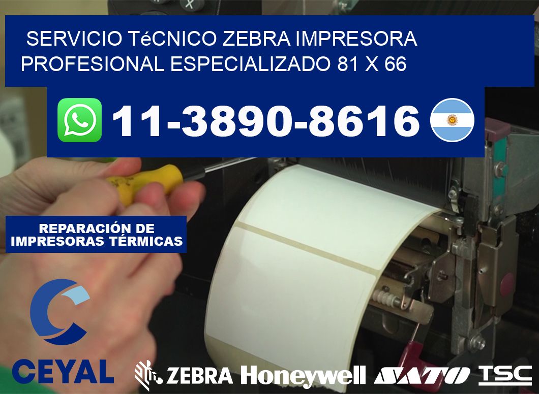Servicio Técnico Zebra Impresora Profesional Especializado 81 x 66