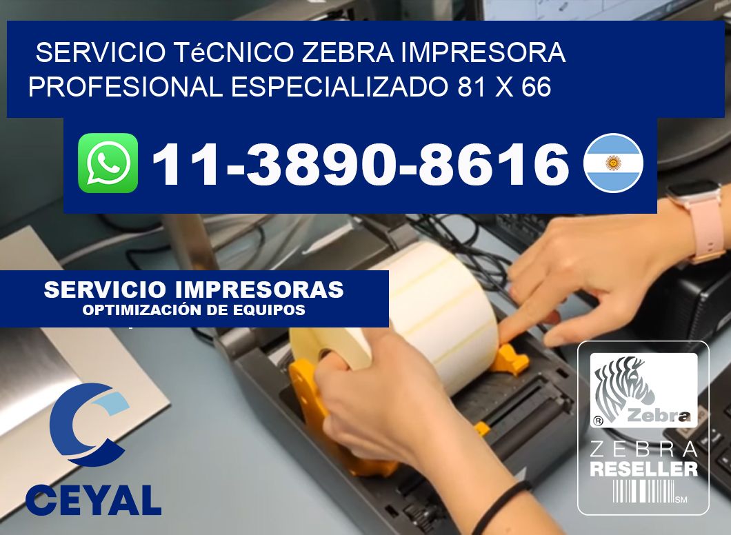 Servicio Técnico Zebra Impresora Profesional Especializado 81 x 66