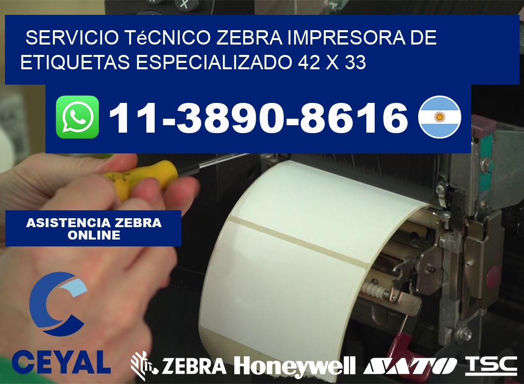 Servicio Técnico Zebra Impresora de Etiquetas Especializado 42 x 33