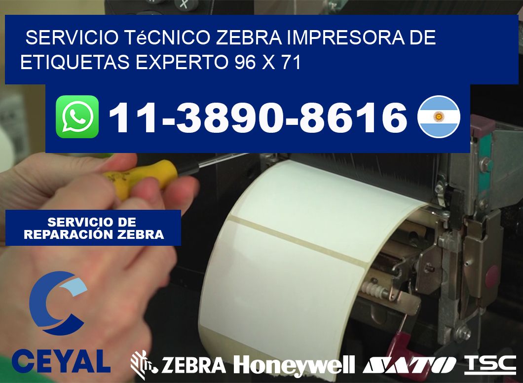 Servicio Técnico Zebra Impresora de Etiquetas Experto 96 x 71