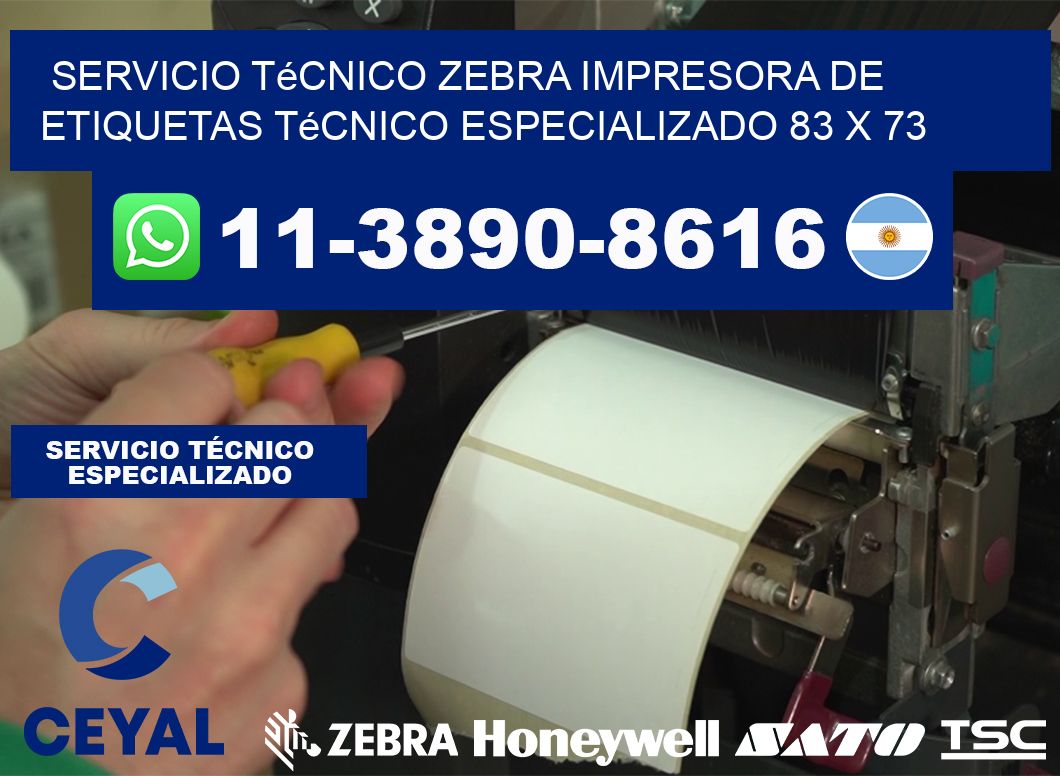 Servicio Técnico Zebra Impresora de Etiquetas Técnico Especializado 83 x 73