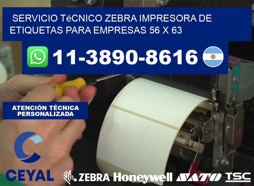 Servicio Técnico Zebra Impresora de Etiquetas para Empresas 56 x 63