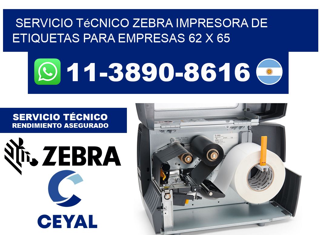 Servicio Técnico Zebra Impresora de Etiquetas para Empresas 62 x 65