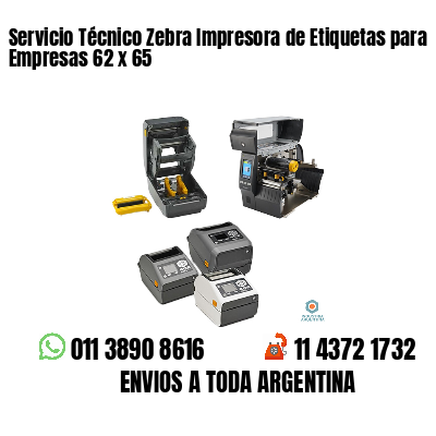 Servicio Técnico Zebra Impresora de Etiquetas para Empresas 62 x 65