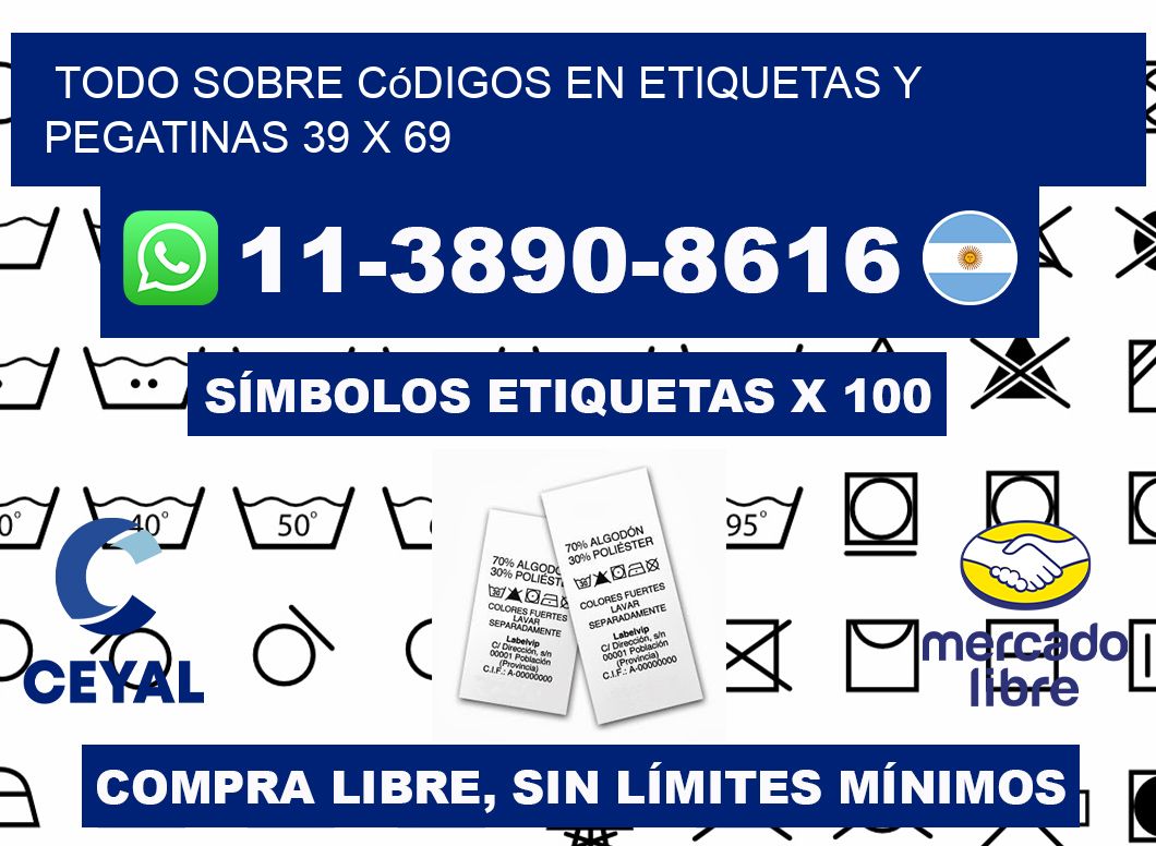 Todo sobre códigos en etiquetas y pegatinas 39 x 69