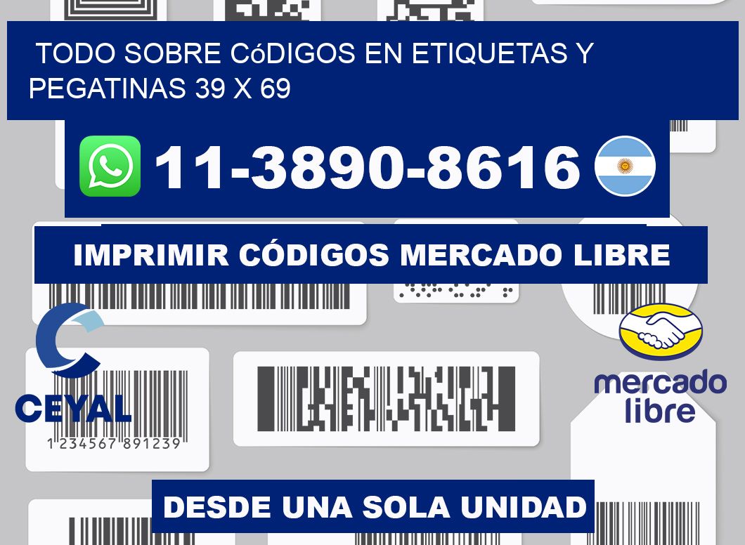 Todo sobre códigos en etiquetas y pegatinas 39 x 69