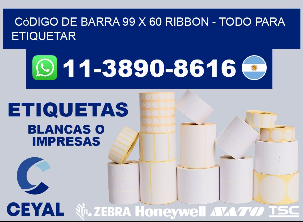 código de barra 99 x 60 ribbon – Todo para Etiquetar