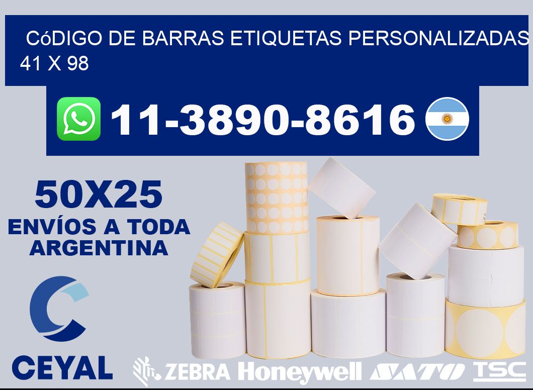 código de barras etiquetas personalizadas 41 x 98