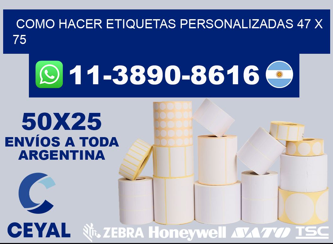 como hacer etiquetas personalizadas 47 x 75