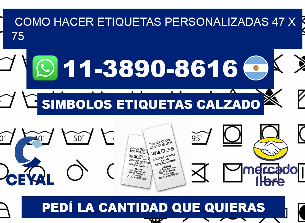 como hacer etiquetas personalizadas 47 x 75