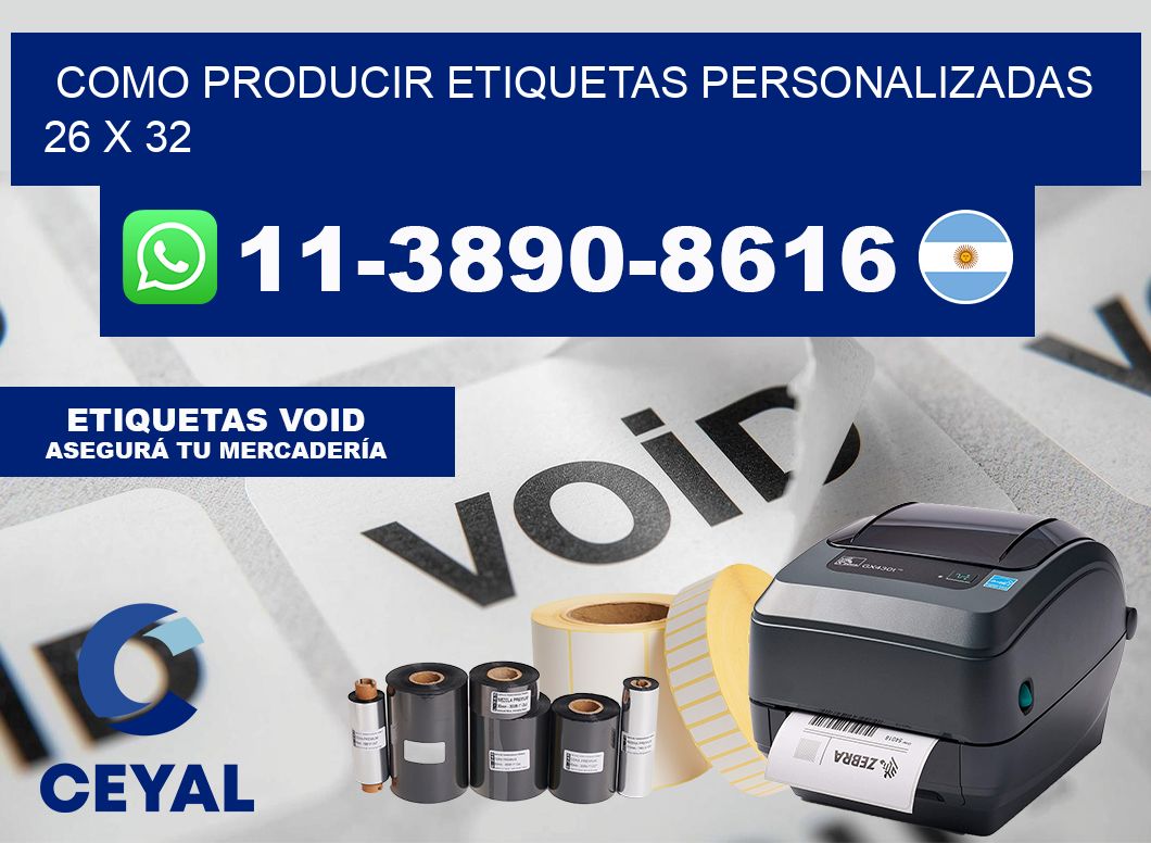 como producir etiquetas personalizadas 26 x 32