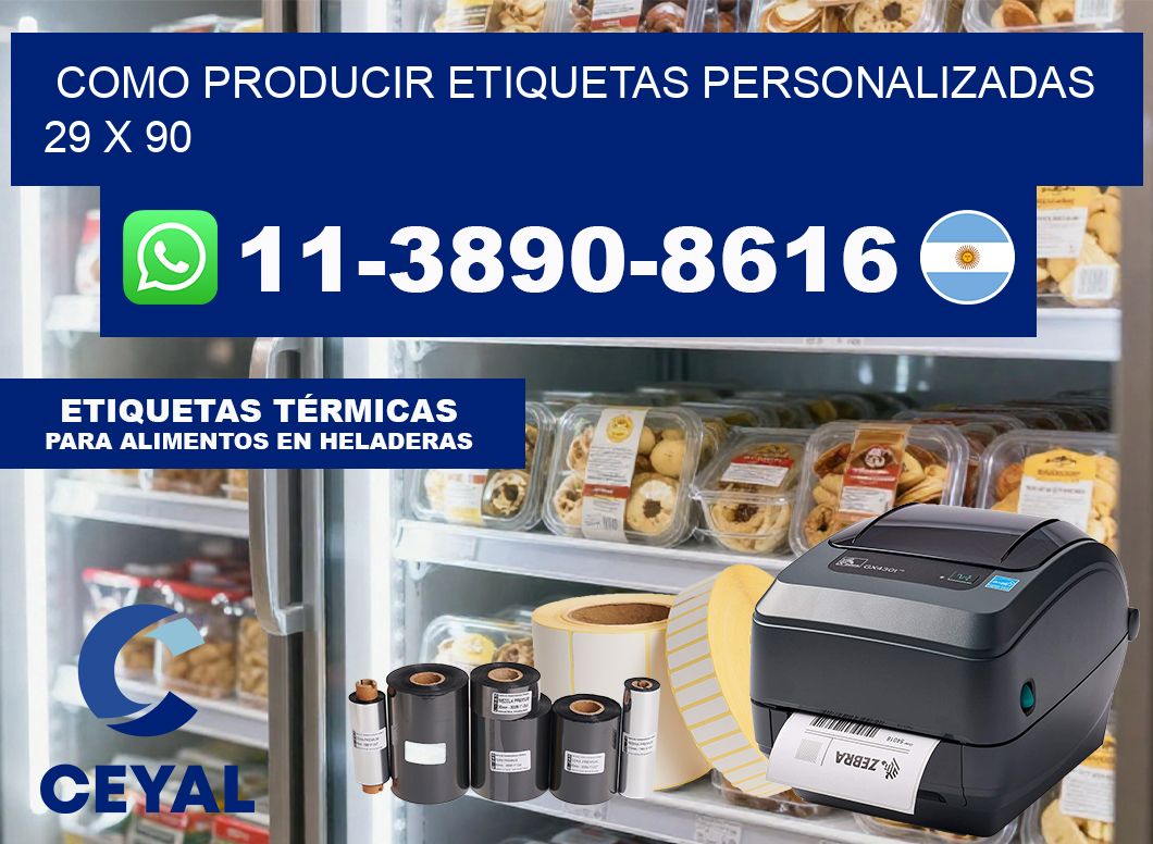 como producir etiquetas personalizadas 29 x 90