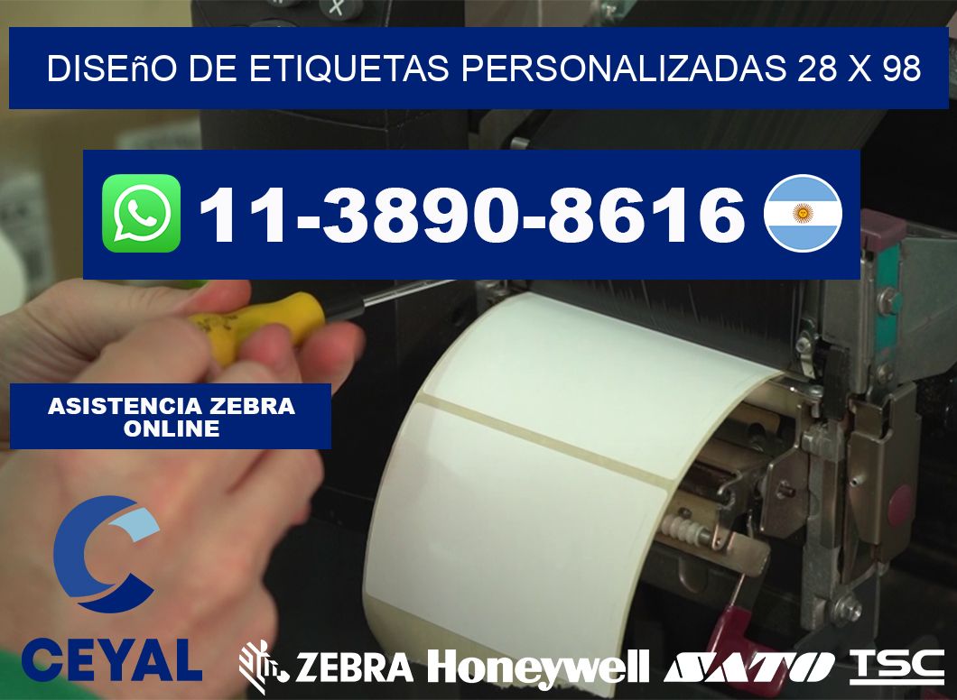 diseño de etiquetas personalizadas 28 x 98