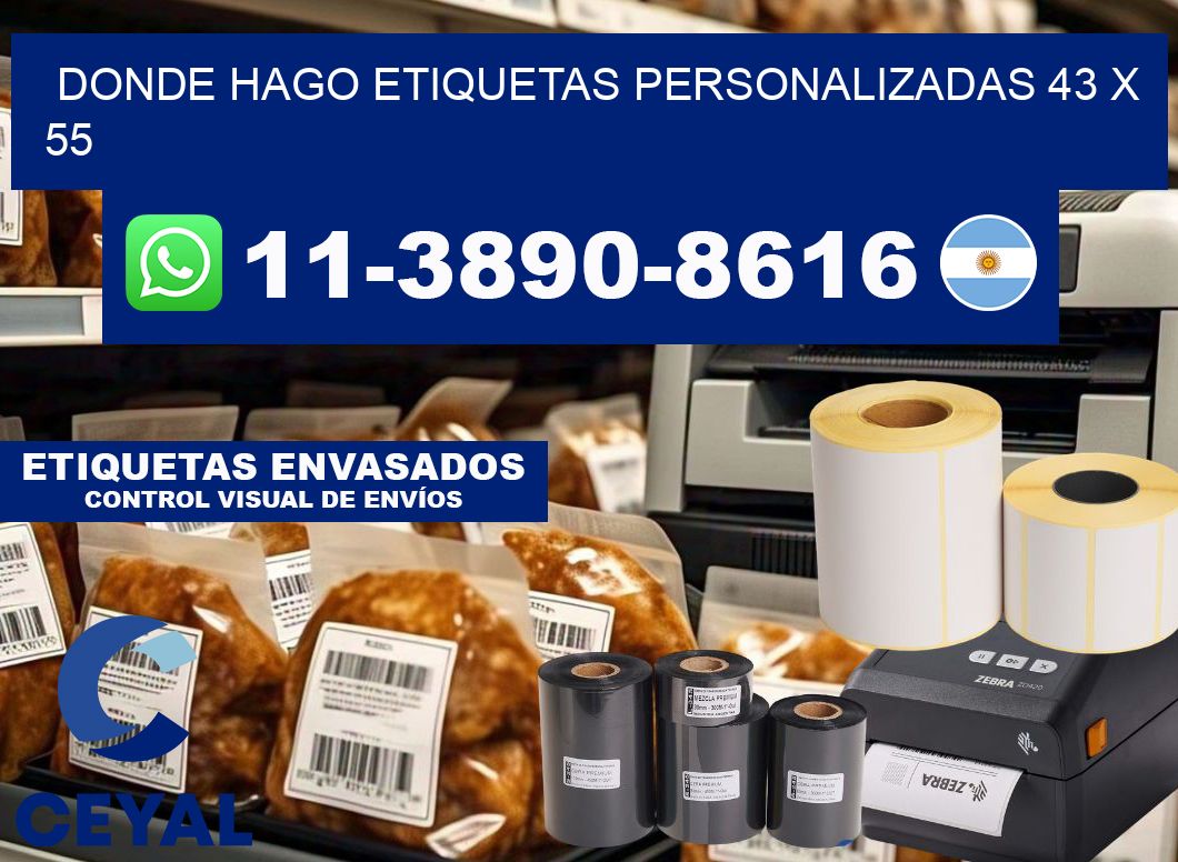 donde hago etiquetas personalizadas 43 x 55