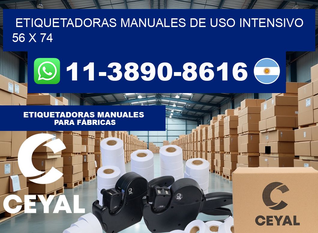 etiquetadoras manuales de uso intensivo 56 x 74