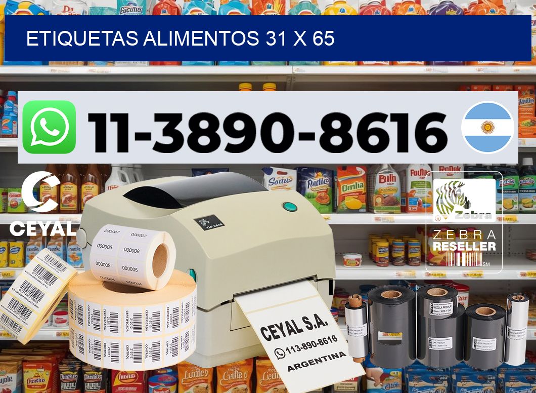 etiquetas alimentos 31 x 65