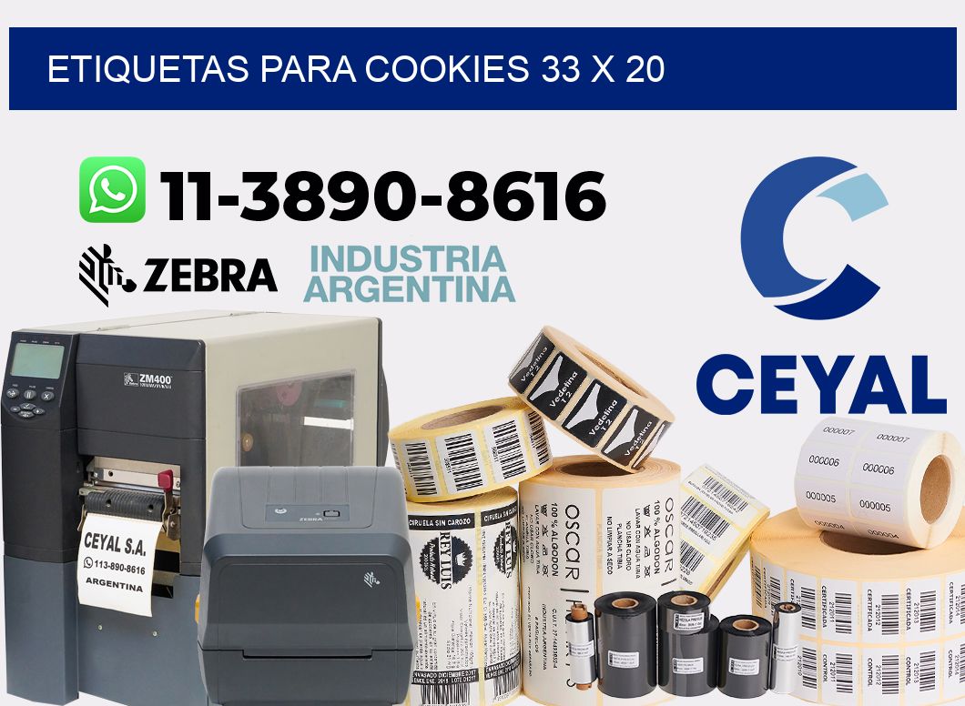 etiquetas para Cookies 33 x 20