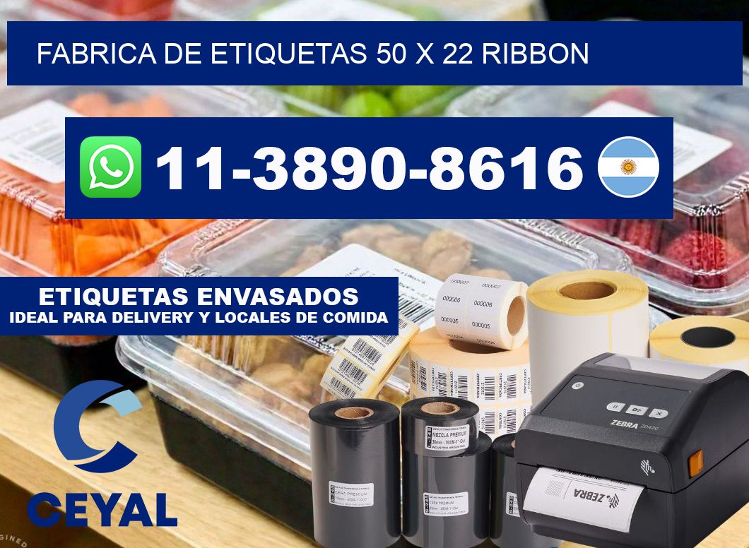 fabrica de etiquetas 50 x 22 ribbon