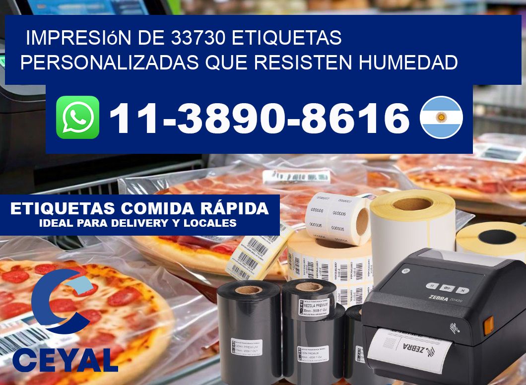 impresión de 33730 etiquetas personalizadas que resisten humedad