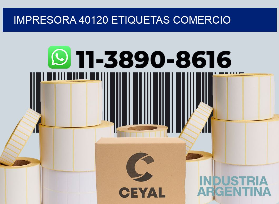 impresora 40120 etiquetas comercio