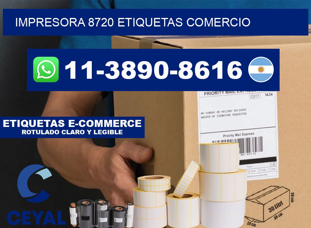 impresora 8720 etiquetas comercio