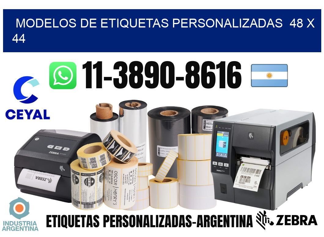 modelos de etiquetas personalizadas  48 x 44