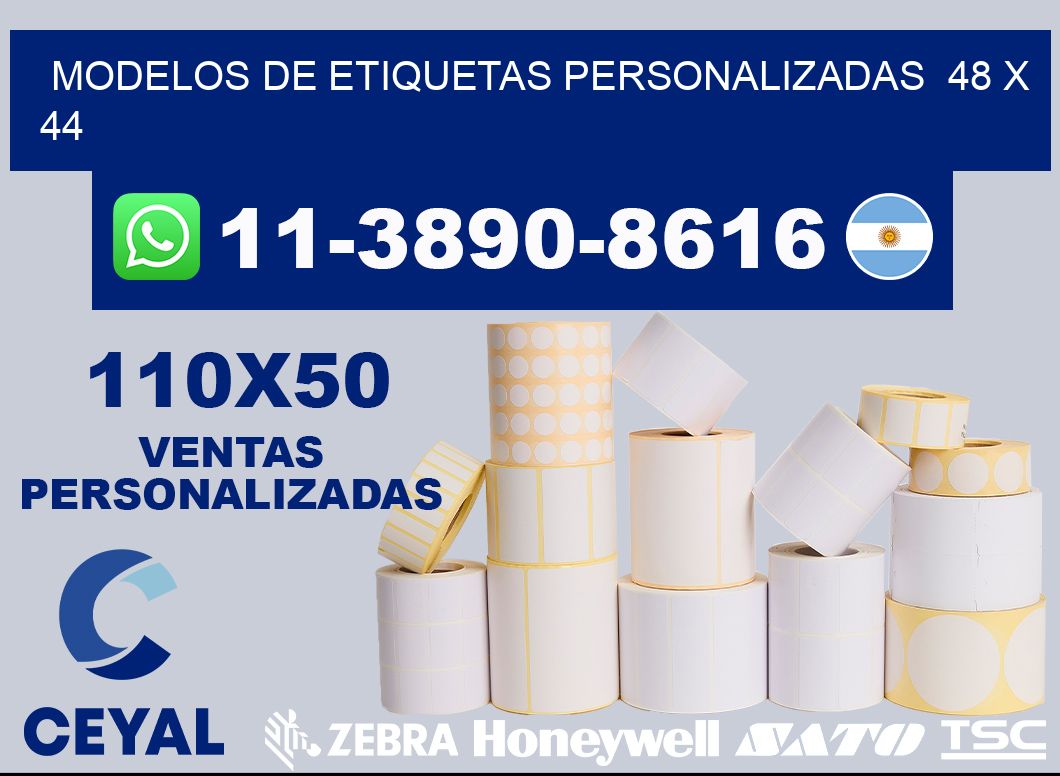 modelos de etiquetas personalizadas  48 x 44
