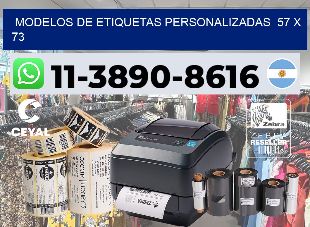 modelos de etiquetas personalizadas  57 x 73