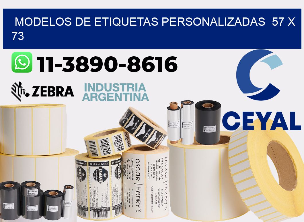 modelos de etiquetas personalizadas  57 x 73