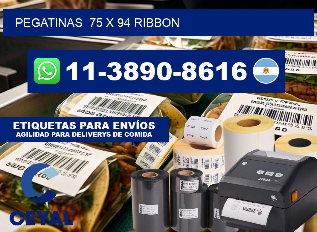 pegatinas  75 x 94 ribbon