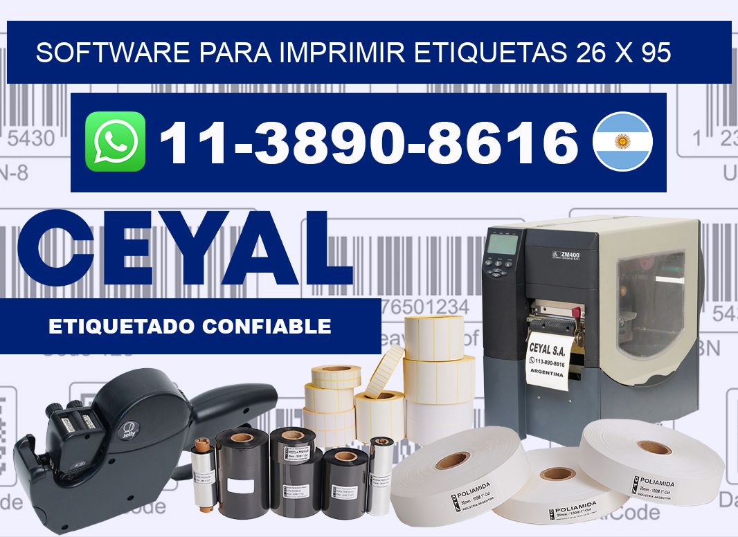 software para imprimir etiquetas 26 x 95