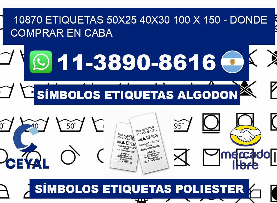 10870 etiquetas 50x25 40x30 100 x 150 - Donde Comprar en Caba