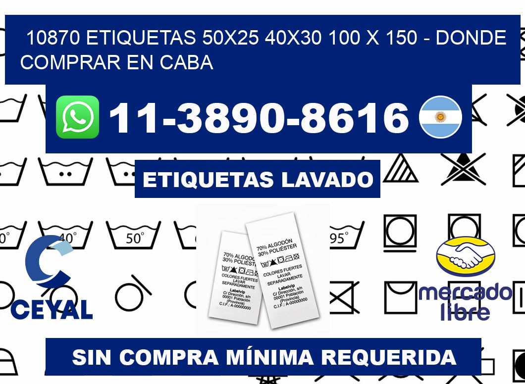 10870 etiquetas 50x25 40x30 100 x 150 - Donde Comprar en Caba
