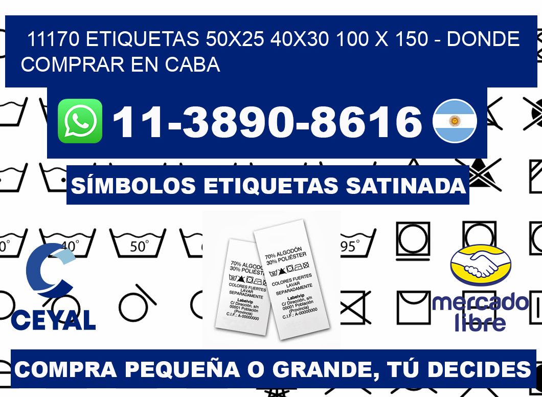 11170 etiquetas 50x25 40x30 100 x 150 - Donde Comprar en Caba