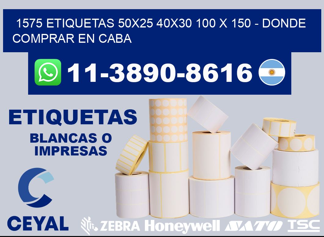 1575 etiquetas 50x25 40x30 100 x 150 - Donde Comprar en Caba